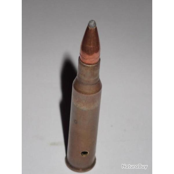 Cartouche neutralis�e - 6,5x57R - RWS - Ogive cuivre semi blind� rainur�