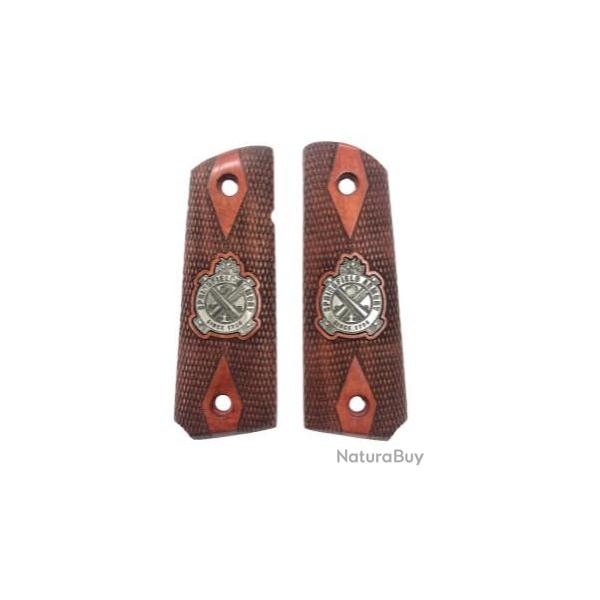 Poign�e en bois rouge d�coup�e au Laser, en m�tal d'armoires de Springfield Compatible av + Visserie