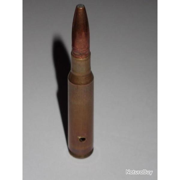 Cartouche neutralis�e - 6,5x57 - RWS - Ogive cuivre semi blind� nez plat