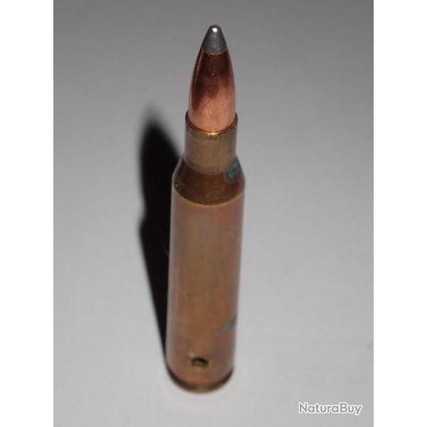Cartouche neutralis�e - 6,5x57 - RWS - Ogive cuivre semi blind� arrondi