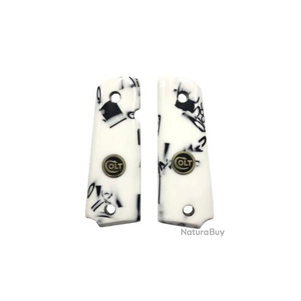 Colt 1911 - poign�es de perles en m�tal, compatibles, Production personnalis�e