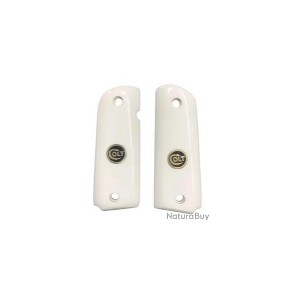 Colt 1911 - poign�es en m�tal et plexiglas blanc, d�coup�es au Laser, nouveau Design