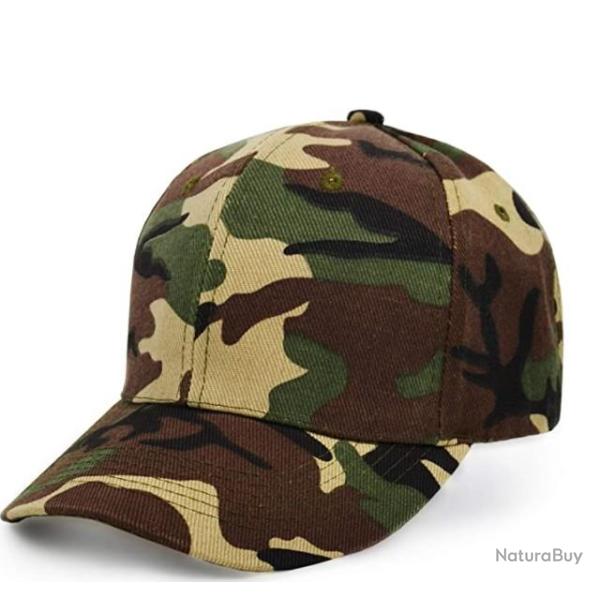 Casquette tactique jungle camouflage en tissu - Livraison gratuite et rapide