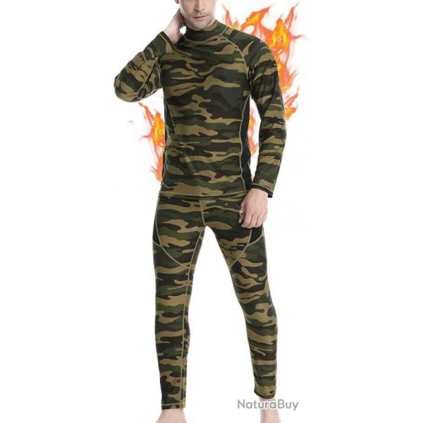 Sous-v�tements chauffants camouflage s�chage rapide - Chasse, etc. - Livraison gratuite et rapide