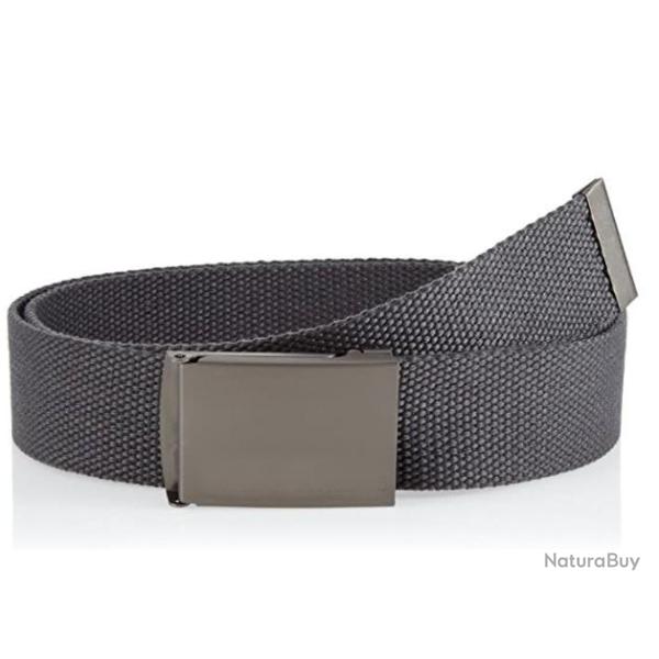 Ceinture tactique 120cm gris - Ajustable - Livraison rapide et gratuite