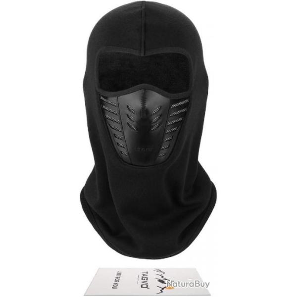 TOP ENCHERE - Cagoule chaude noire multifonctions - LIVRAISON GRATUITE ET RAPIDE