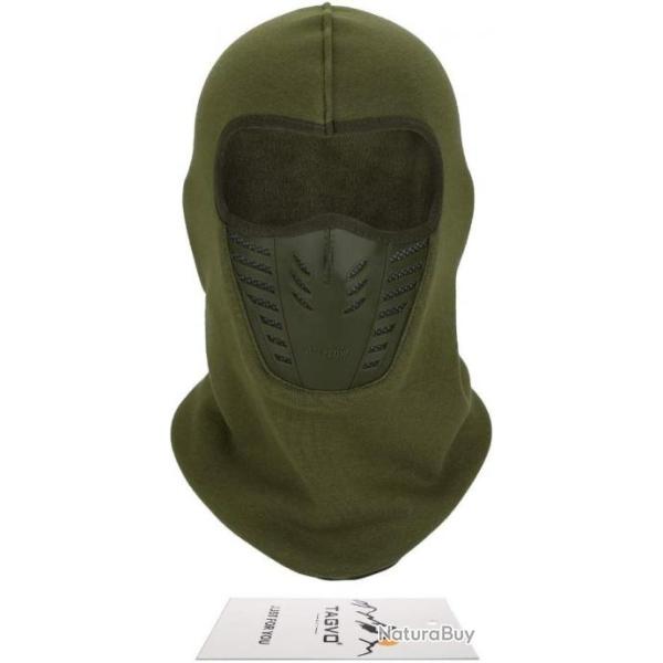 Cagoule chaude vert multifonctions - LIVRAISON GRATUITE ET RAPIDE