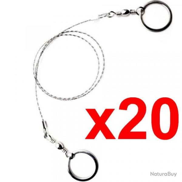 [D�STOCKAGE] Lot de 20 Scies � Fil de Survie (Tron�onneuses � Main) - Acier Inoxydable Ultra-Robuste