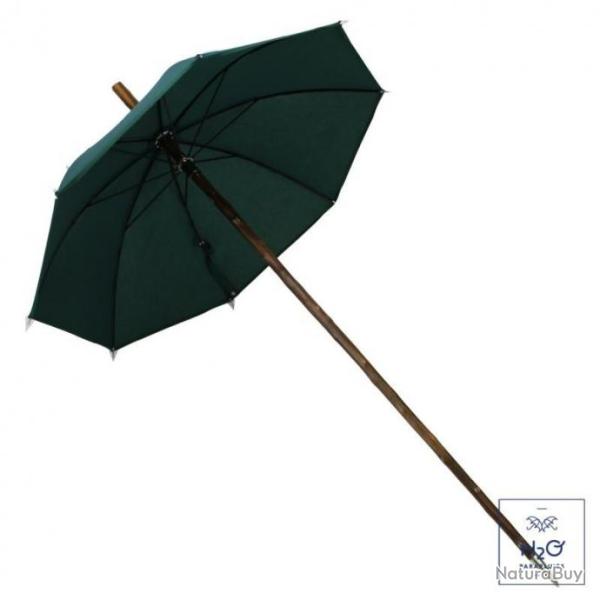 Parapluie de Randonn�e de Haute Qualit� en Bois de Ch�taignier Ajout d'Initial Possible Brod� 2 en 1