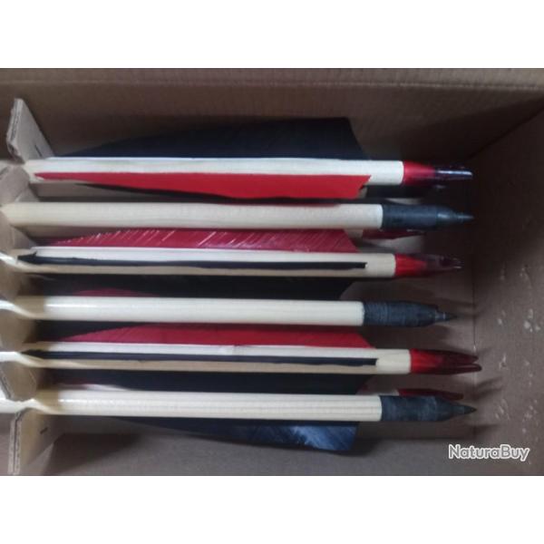 FLECHES BOIS BUCKTRAIL 50# - 11/32 - 100Gr