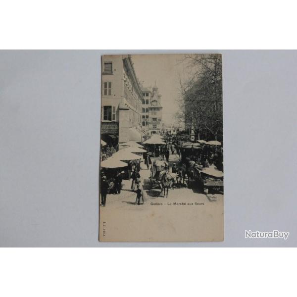CPA Suisse Gen�ve March� aux fleurs