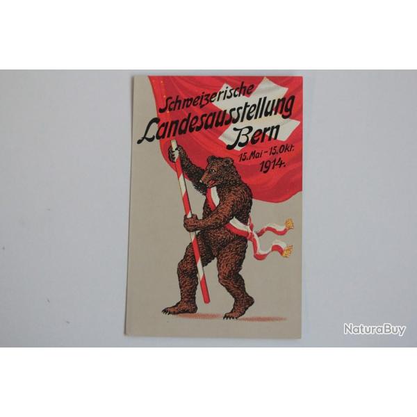 CPA Suisse Ours Berne Schweizerische Landesausstellung Bern 1914