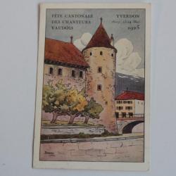 CPA Suisse Fête Cantonale des chanteurs Vaudois Yverdon 1925