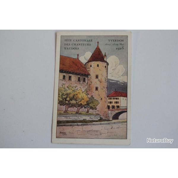 CPA Suisse F�te Cantonale des chanteurs Vaudois Yverdon 1925