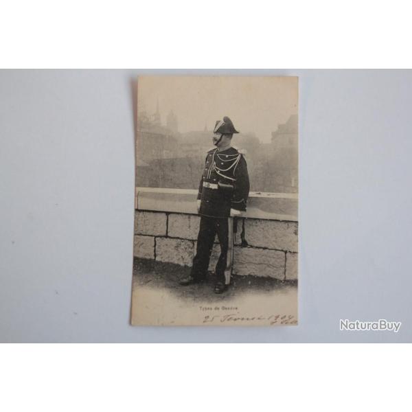 CPA Suisse Types de Gen�ve Policier