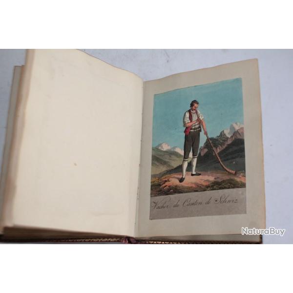 Gravures Costumes cantons Suisse Locher Michelt Rauch
