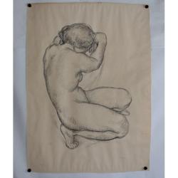 Lithographie originale Femme nue Gustave François BARRAUD