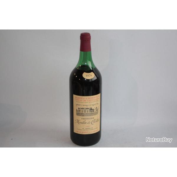 Vin Magnum C�tes de Castillon Ch�teau Moulin de Clotte 1978