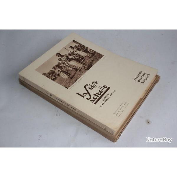 Livre La Suisse actuelle folklore et costumes suisse 1930