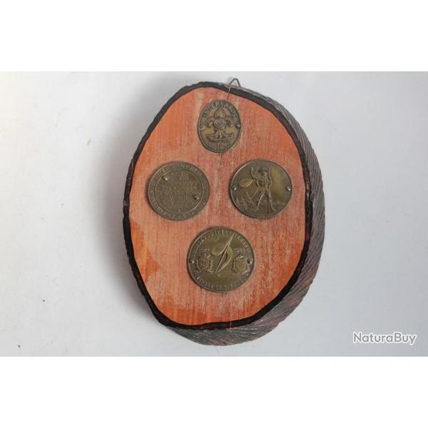 M�dailles Boy Scouts Sao Paulo Br�sil 1954