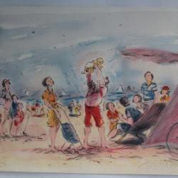 Lithographie originale Georges YOLDJOGLOU L'orgueil