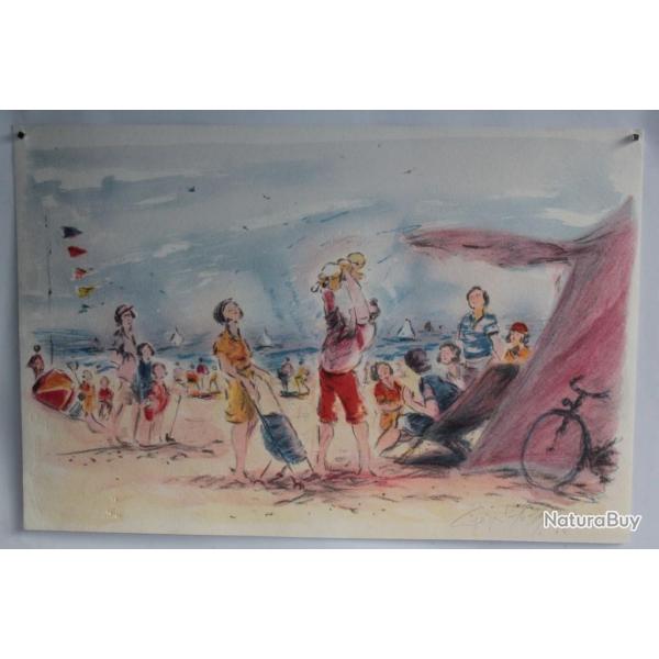 Lithographie originale Georges YOLDJOGLOU L'orgueil