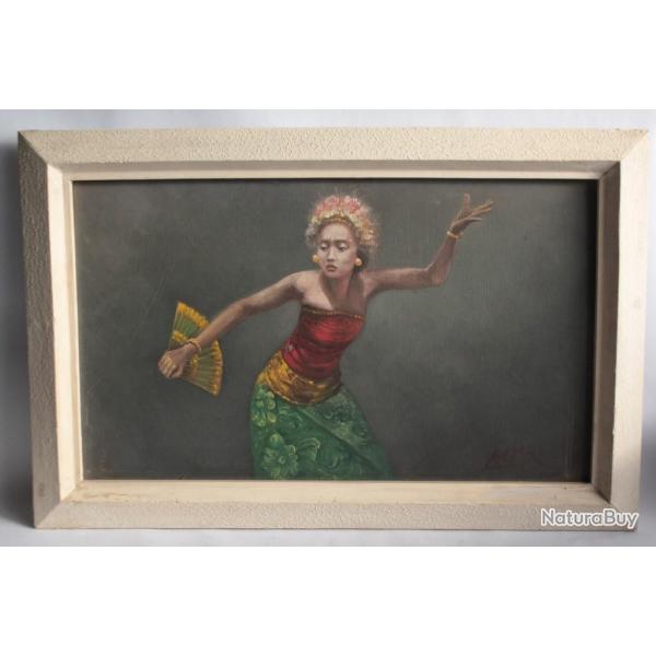 Tableau Peinture BASAR Danseuse Java Indon�sie