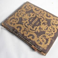 Livre album de Melle L.Puget paroles de Gustave Lemoine 1844 illustré