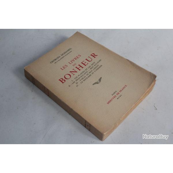Les livres du Bonheur tome 1 � 4 Georges Duhamel 1950