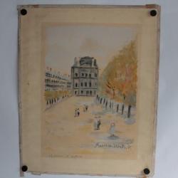 Lithographie originale Maurice UTRILLO Épreuve d'artiste Rue de Rivoli