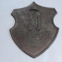 Plaque commémorative Pompiers Ferney-Voltaire Pont-à-Mousson 1989