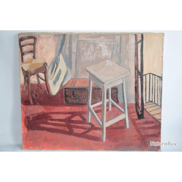 Tableau Peinture � l'huile Henri Charles Aim� NOVERRAZ