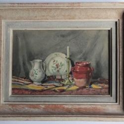 Joanny REC Aquarelle originale Nature morte