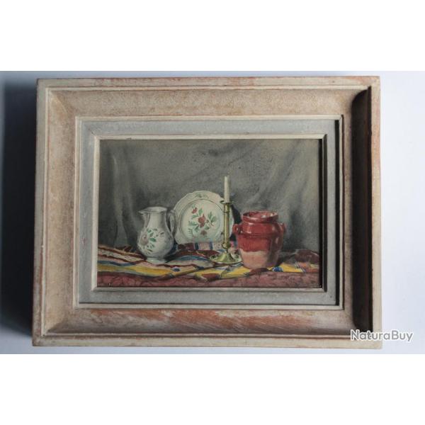 Joanny REC Aquarelle originale Nature morte