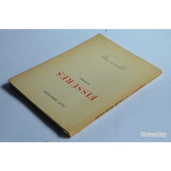 Livre Fissures Jean Hercourt 1945