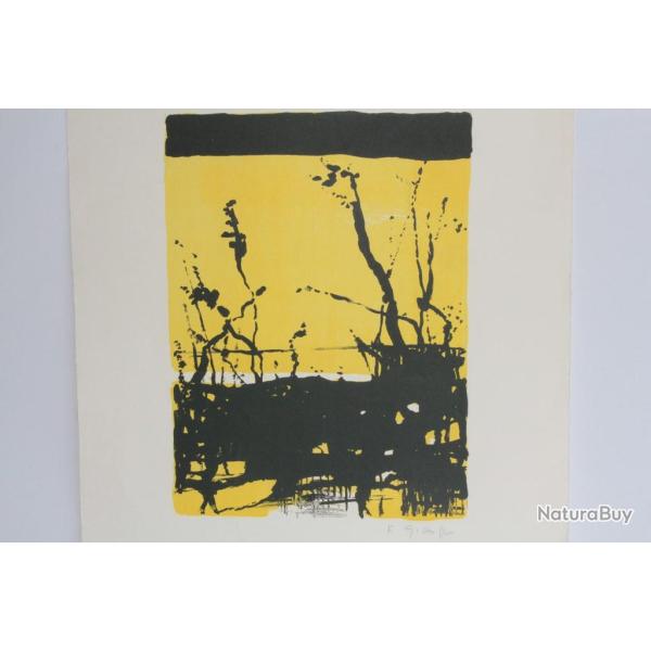 Lithographie originale Fernand GIAUQUE