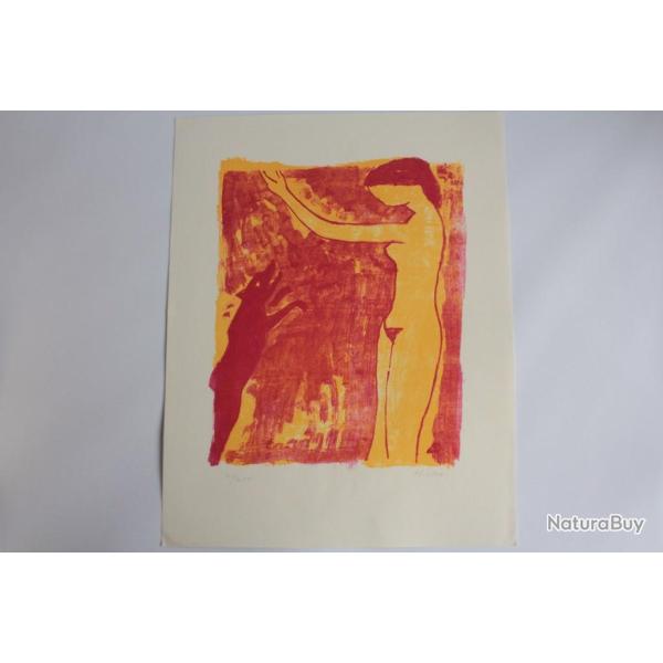 Lithographie originale Victor SURBEK
