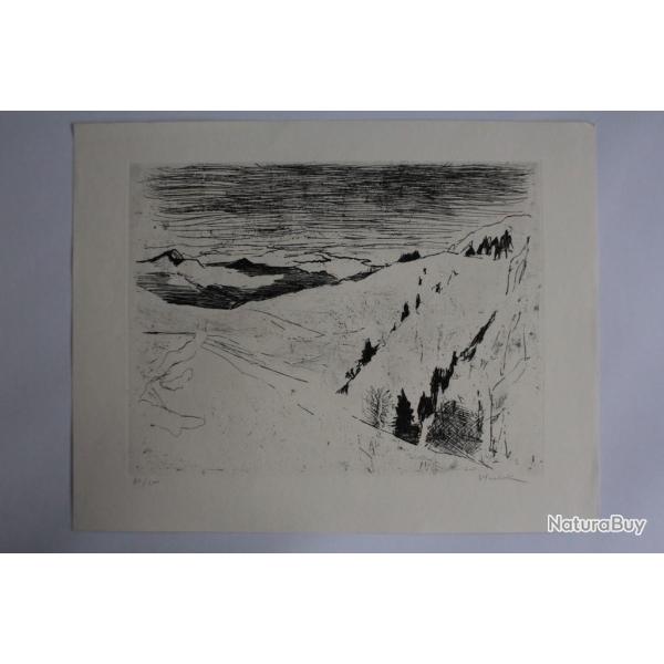 Lithographie originale Victor SURBEK