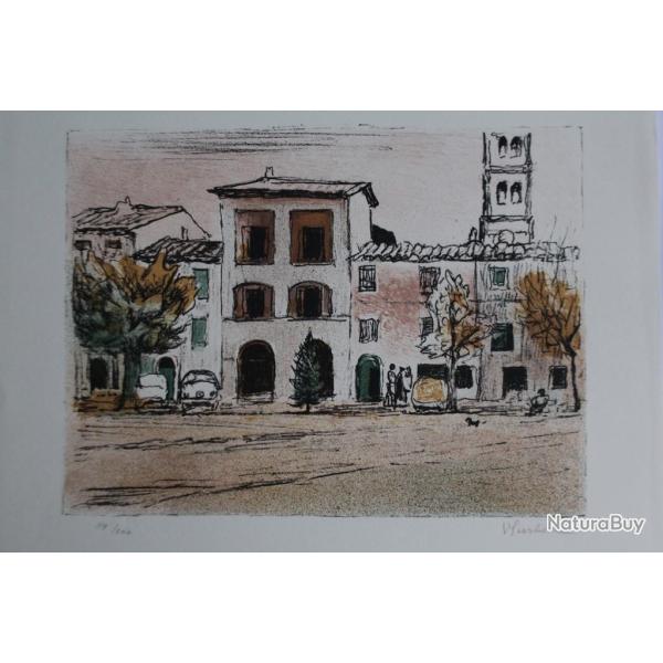 Lithographie originale Victor SURBEK