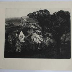 Lithographie originale Karel POKORNY Prague République tchèque