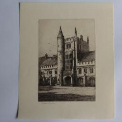 Lithographie originale Arthur Spencer Angleterre