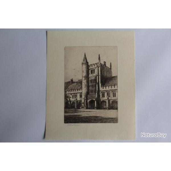 Lithographie originale Arthur Spencer Angleterre