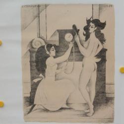 Lithographie originale Émile CHAMBON 1959