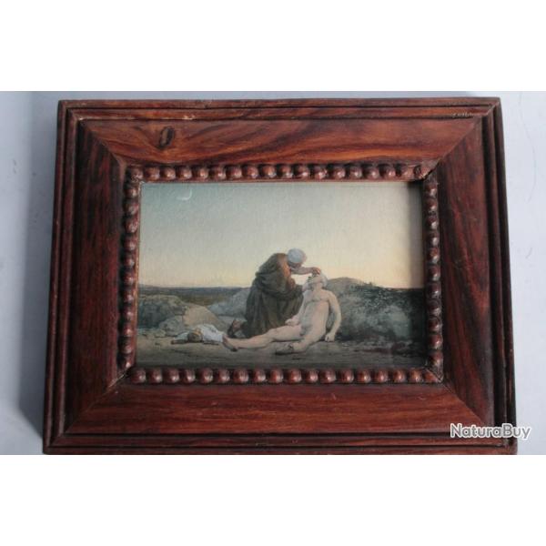 Aquarelle originale Hgsippe VETTER Le bon Samaritain Orientalisme