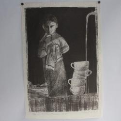 Lithographie originale Max HUNZIKER 1951
