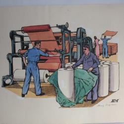 Lithographie originale Henry MEYLAN Imprimerie