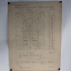 Dessin original technique Porte Charpentier Gabbi Vittore