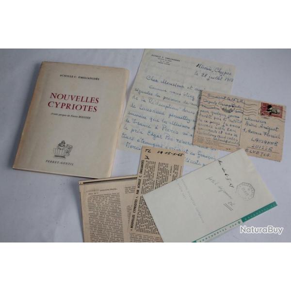Livre Nouvelles Cypriotes Achille C. Emilianids