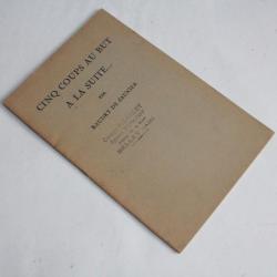 Livre automobile Peugeot Cinq coups au but à la suite...