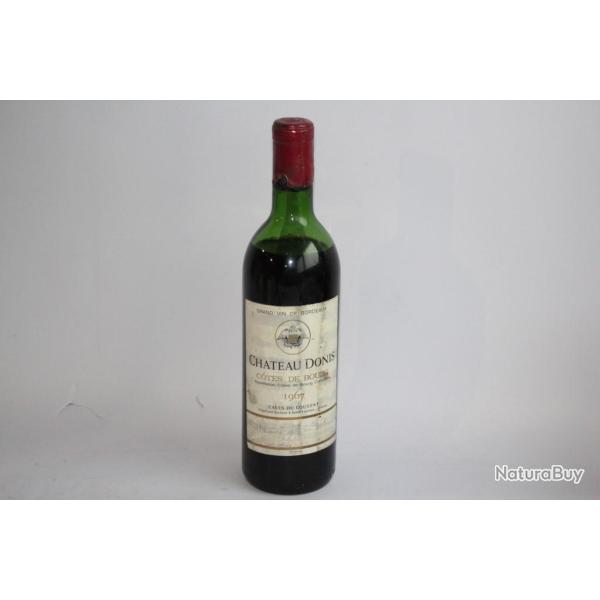 Vin rouge Ch�teau Donis C�tes de bourg 1967